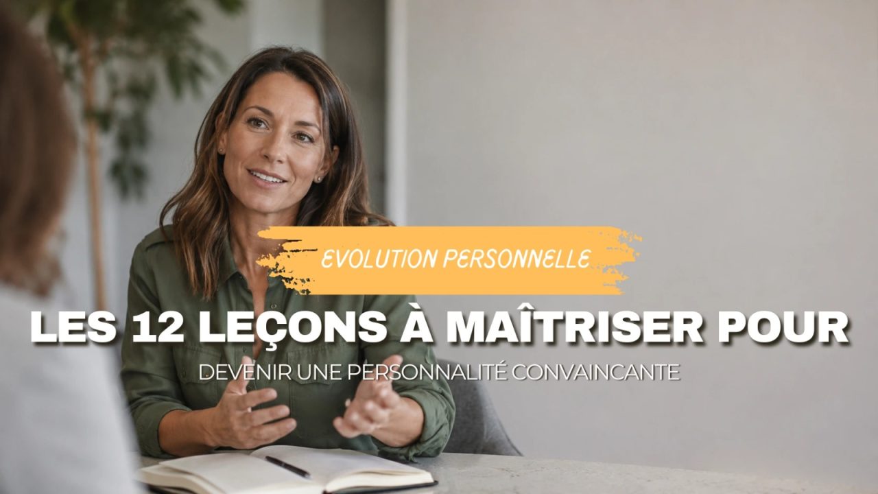 Les 12 leçons à maîtriser pour devenir une personnalité convaincante